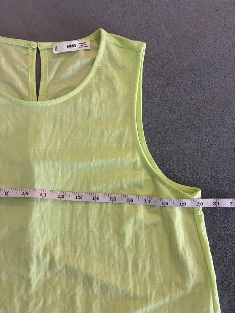 Mango Light Green Tank Top - Picture 7 of 8